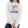 I Get It From My Auntie Creeper Funny Family Baby Women Long Sleeve Tshirt