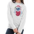 Baby Stitch In Christmas Stocking Women Long Sleeve Tshirt