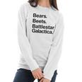 Bears Beets Battlestar Galactica Funny Sport Women Long Sleeve Tshirt