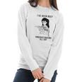 Daria I Have Been Busy Text Women Long Sleeve Tshirt