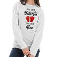 Float Like A Butterfly Sting Like A Bee Boxing Women Long Sleeve Tshirt