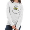 Grinch Face Grinch Christmas Women Long Sleeve Tshirt