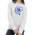 Heartbeat Love Kentucky Wildcats Nurse Women Long Sleeve Tshirt