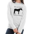 Horse Geldings Ballless And Flawless Women Long Sleeve Tshirt