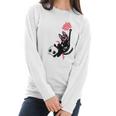 Kawaii Black Cat Pastel Goth Lovers Emo Cat Men Women T-Shirt Graphic Print Casual Unisex Tee Women Long Sleeve Tshirt