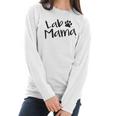 Kiddad Womens Lab Mama Women Long Sleeve Tshirt