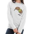 Kiwi Bird Cute Fruitarian Fowls Women Long Sleeve Tshirt