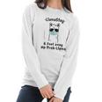 Llamastay 6 Feet Away No Probllama Social Distancing Women Long Sleeve Tshirt