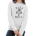 Mens Deez Nuts Funny Christmas Graphic For Guys Women Long Sleeve Tshirt