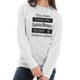 This Mom Runs On Captain Morgan Target And Amazon Prime Women Long Sleeve Tshirt