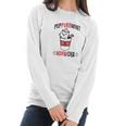 Peppurrmint Meowcha Funny Christmas Cat Peppermint Mocha Coffee Women Long Sleeve Tshirt