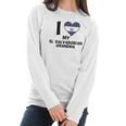 Really Awesome I Heart My El Salvadorian Grandma El Salvador Flag Baby Women Long Sleeve Tshirt