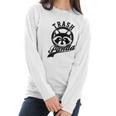 Save The Trash Pandas Funny Raccoon Animal Lover Funny Gift Women Long Sleeve Tshirt