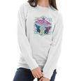 Trippy Sacred Geometry Mushroom Women Long Sleeve Tshirt