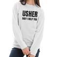 Usher Uniform Christians Gift Women Long Sleeve Tshirt