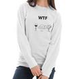 Wtf Wine Turkey Family Funny Thanksgiving Day Gear Women Long Sleeve Tshirt