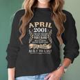 20Th Birthday Decoration April 2001 Men Women 20 Years Old Women Long Sleeve Tshirt