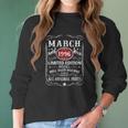 25Th Birthday Decoration March 1996 Men Women 25 Years Old Women Long Sleeve Tshirt