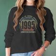 Womens 26 Years Old Gifts Vintage 1995 Limited Edition 26Th Birthday V-Neck Women Long Sleeve Tshirt