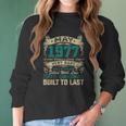 44Th Birthday Decorations May 1977 Men Women 44 Years Old Women Long Sleeve Tshirt