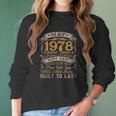 44Th Birthday Decorations May 1978 Men Women 44 Years Old Women Long Sleeve Tshirt