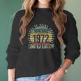 50 Year Old Gifts Vintage 1972 50Th Birthday Women Long Sleeve Tshirt