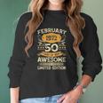 50 Years Old Gift Vintage February 1972 50Th Birthday Gift Women Long Sleeve Tshirt