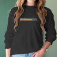 50Th Birthday 1971 Vintage Retro Throwback Gift Idea Women Long Sleeve Tshirt