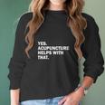 Womens Acupuncture Cute Shirt Women Long Sleeve Tshirt