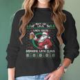 Aint No Laws When You Are Drinking With Claus Funny Christmas Women Long Sleeve Tshirt