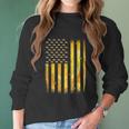 American Flag Honey Bee Honeycomb Beekeeper Beekeeping Women Long Sleeve Tshirt