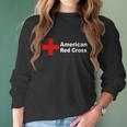 American Red Cross - Womens Organic T-Shirt Women Long Sleeve Tshirt