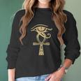 Ancient Egypt Egyptian God Horus Kemetic Heru Women Long Sleeve Tshirt