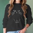 Aniywn Women Loose Girl Summer Cat Pattern Women Long Sleeve Tshirt