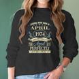 April 1974 47Th Birthday Gift 47 Years Old Men Women Women Long Sleeve Tshirt