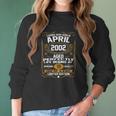 April 2002 19Th Birthday Gift 19 Years Old Men Women Women Long Sleeve Tshirt