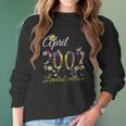 April 2002 20 Years Old Sunflower Floral 20Th Birthday Gift Women Long Sleeve Tshirt