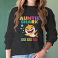 Auntie Shark Doo Doo Doo Family Gift Women Long Sleeve Tshirt