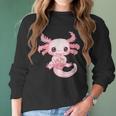 Axolotl Pastel Goth Strawberry Milk Shake Anime Aesthetic Men Women T-Shirt Graphic Print Casual Unisex Tee Women Long Sleeve Tshirt