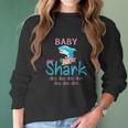 Baby Shark Doo Doo Doo Floral Women Long Sleeve Tshirt