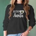 Baylor Bears Blessed Auntie Apparel Women Long Sleeve Tshirt