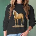 Beautiful Palomino Quarter HorseWomen Long Sleeve Tshirt