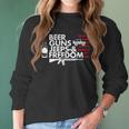 Beer Guns Jeeps & FreedomWomen Long Sleeve Tshirt