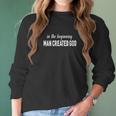 In The Beginning Man Created God Funny Atheist Women Long Sleeve Tshirt