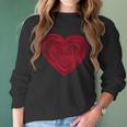 Big Red Heart Classic Valentines Day Women Men Kids Women Long Sleeve Tshirt