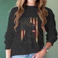 Black Labrador Gift Usa Flag Lab Owner Duck Hunter Women Long Sleeve Tshirt