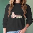 Womens Blood Type Little Debbie Inspired Tree Snack Cake Women Long Sleeve Tshirt