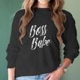 Boss Babe Female Boss Boss Day Gift For Women Women Long Sleeve Tshirt