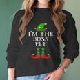 Im The Boss Elf Matching Family Christmas Women Long Sleeve Tshirt