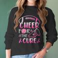 Breast Cancer Awareness Cheer For The Cure V2 Men Women T-Shirt Graphic Print Casual Unisex Tee Women Long Sleeve Tshirt